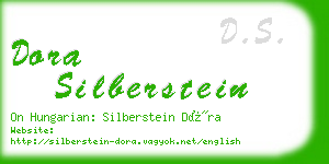 dora silberstein business card
